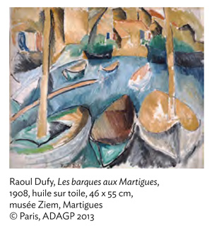 Les barques aux Martigues, huile sur toile 1908