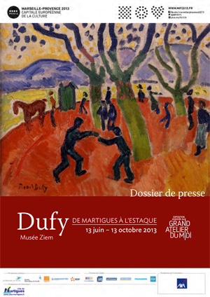 affiche de l'exposition avec le reproduction des Joueurs de boules